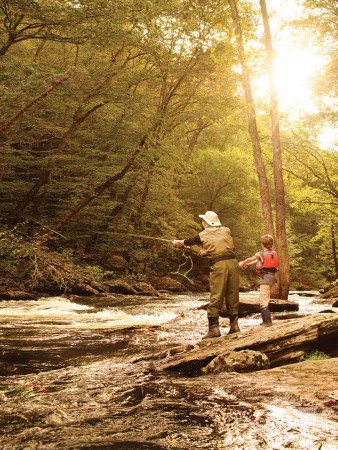 Fly-fishing at Gunpowder Falls State Park, MD