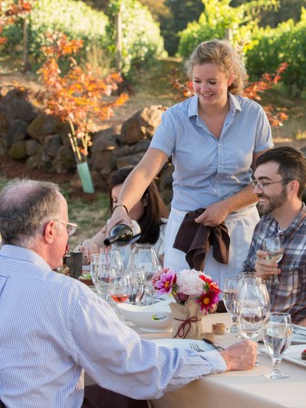 Farm to Table vineyard dinner, Mt. Hood, OR