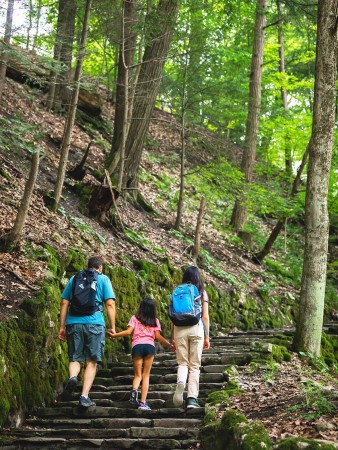 Hiking at Fillmore Glen State Park, Cayuga County, NY