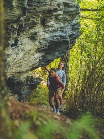 Hiking at Pratt Rock, Prattsville, NY